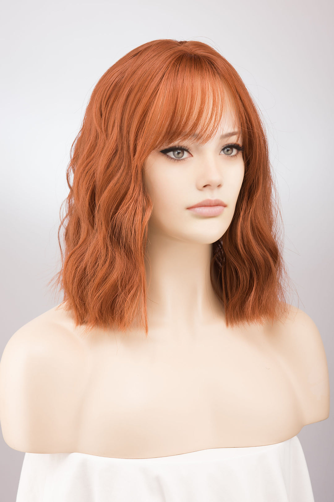 Ginger Orange Wavy Bob Wig Aisling