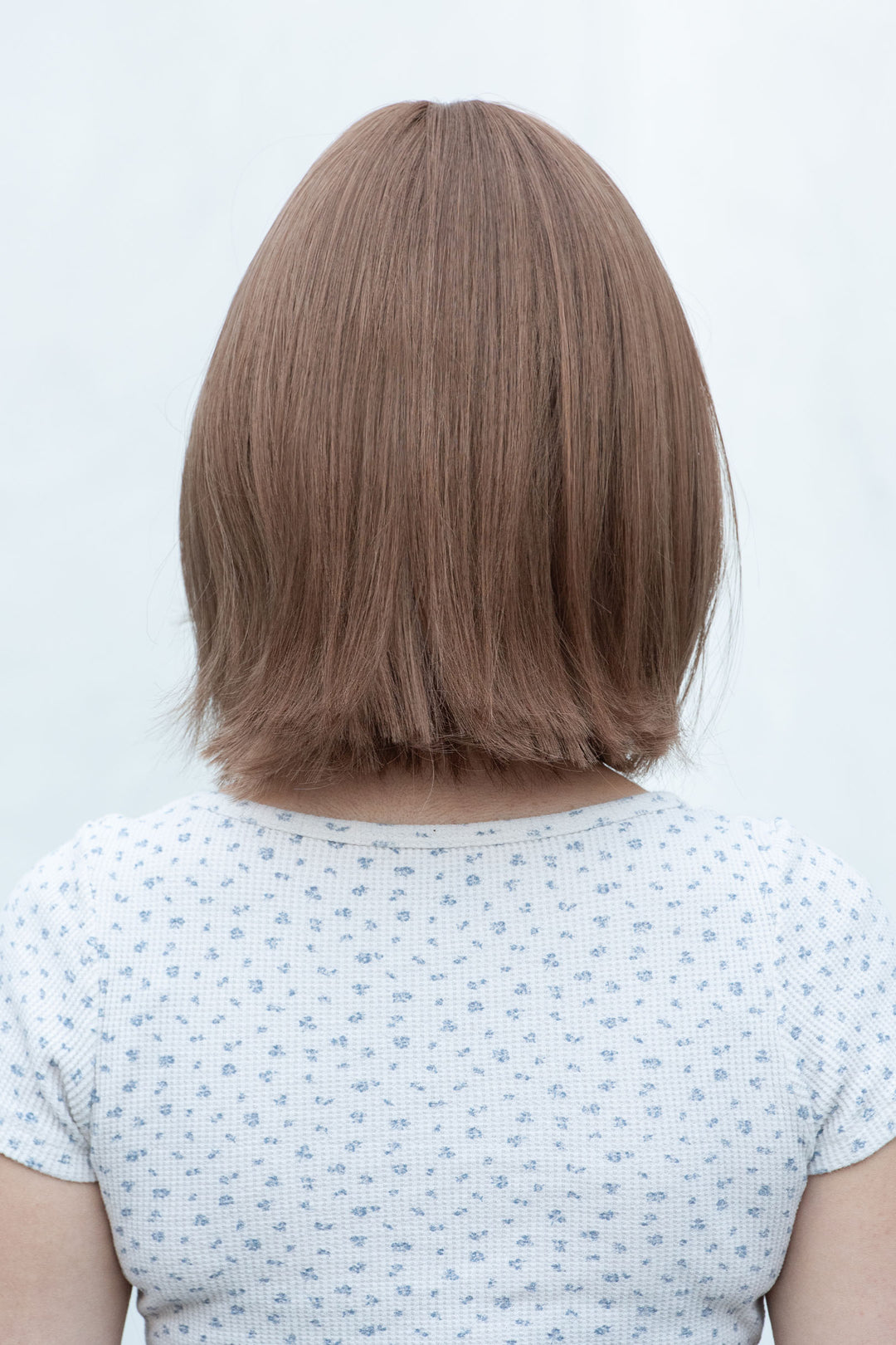 Ash Pastel Pink Wavy Short Bob Wig Amber