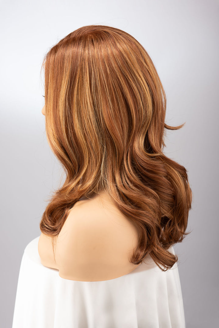 Auburn Copper with Blonde Highlights Lace Front Wig Andrea