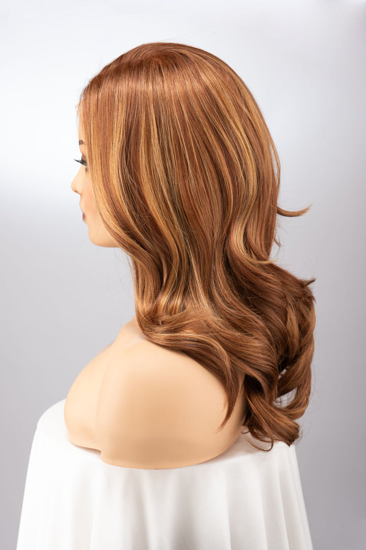 Auburn Copper with Blonde Highlights Lace Front Wig Andrea