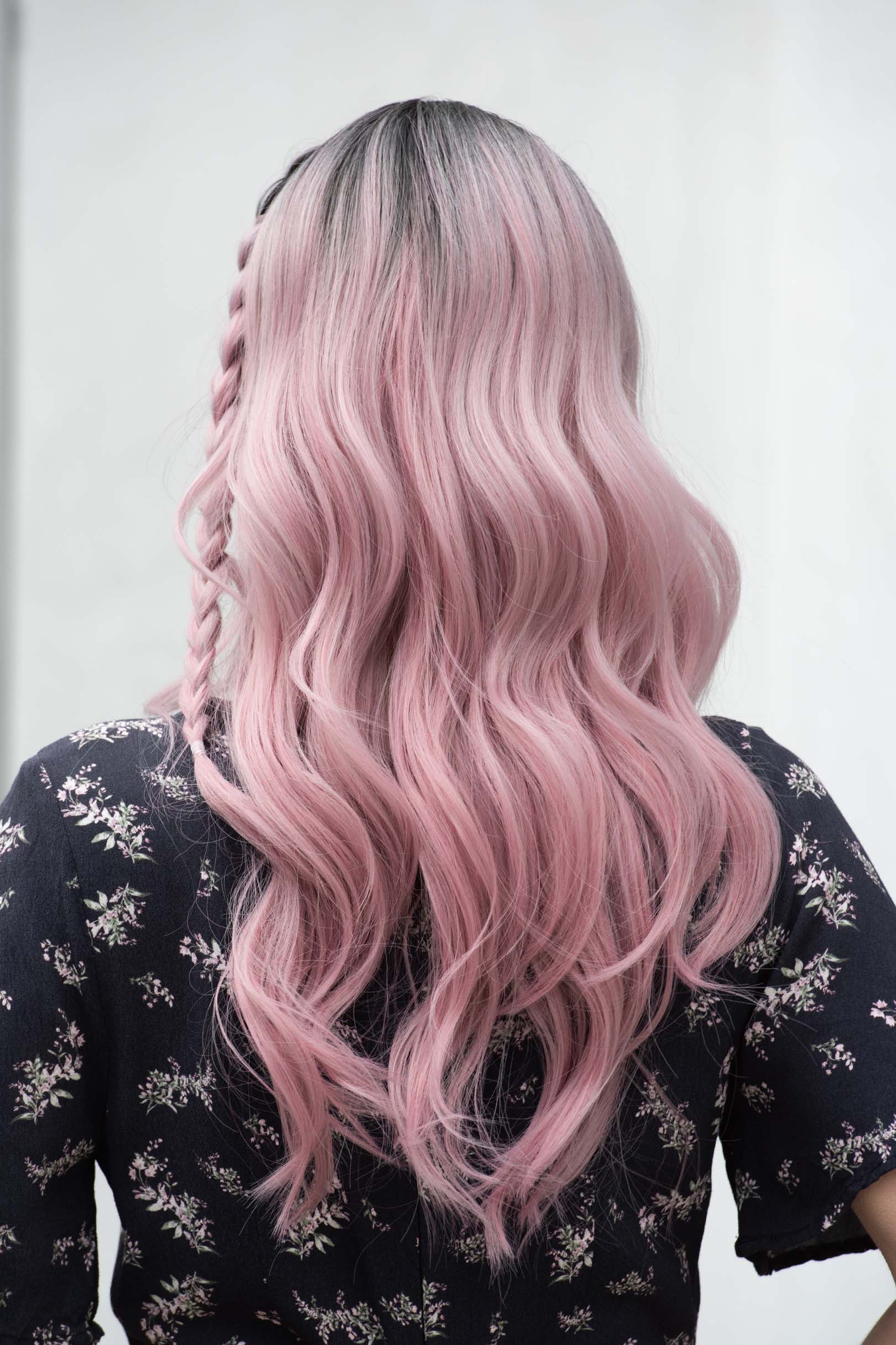 Ashley Silver Pink Ombre Lace Front Wig 20