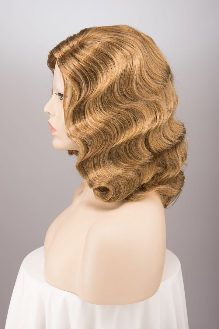 Golden Ash Honey Blonde Finger Wave Wig Ashton