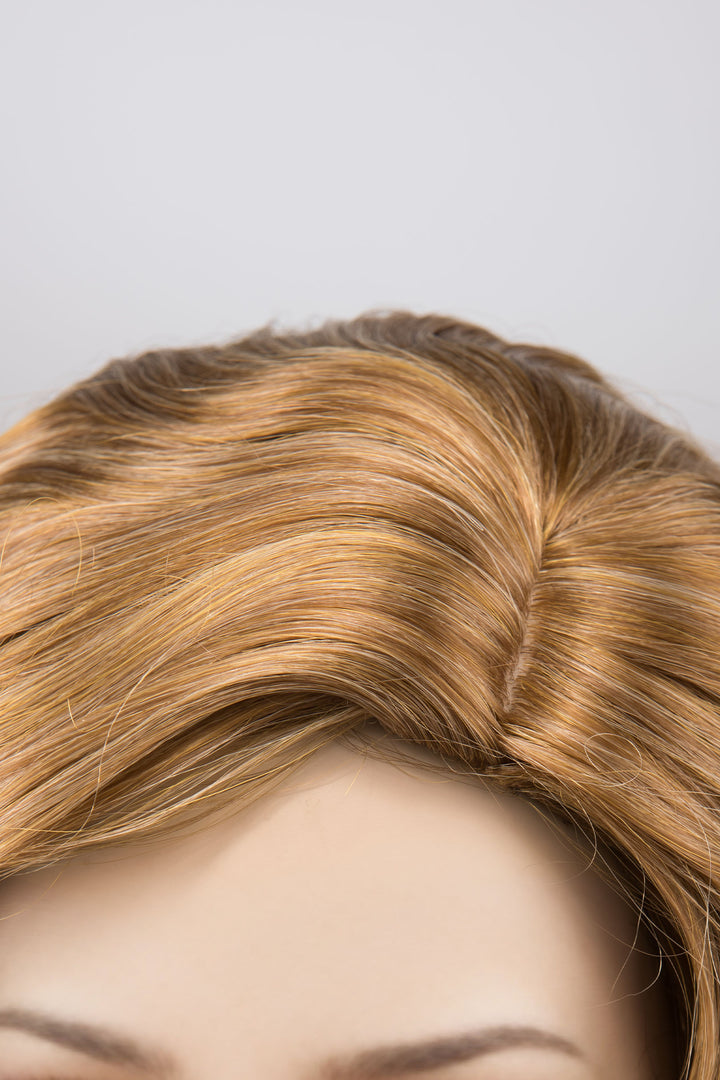 Golden Ash Honey Blonde Finger Wave Wig Ashton