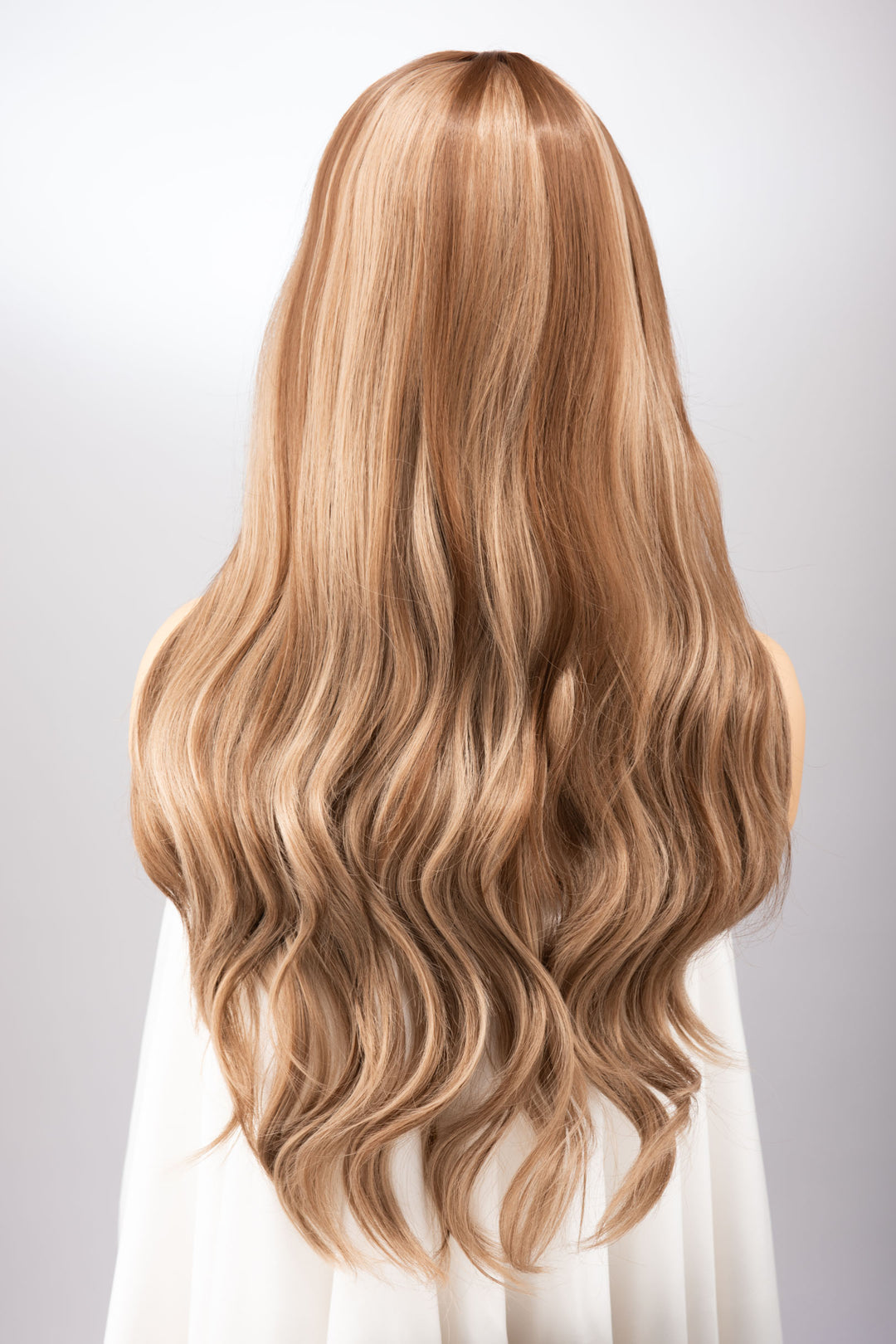 Natural Brown Brunette with Ash Blonde Highlights Wavy Lace Wig Aspen