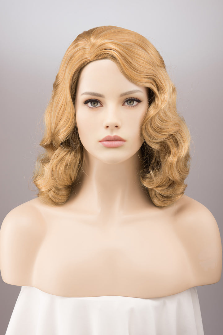 Gold Ash Honey Blonde Wavy Wig Atlas