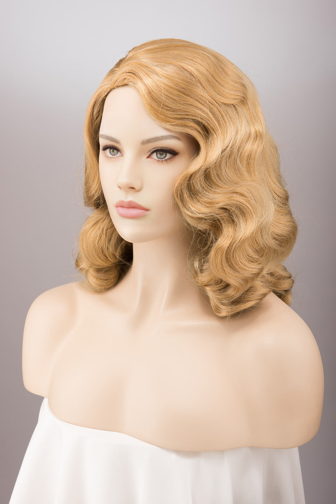 Gold Ash Honey Blonde Wavy Wig Atlas