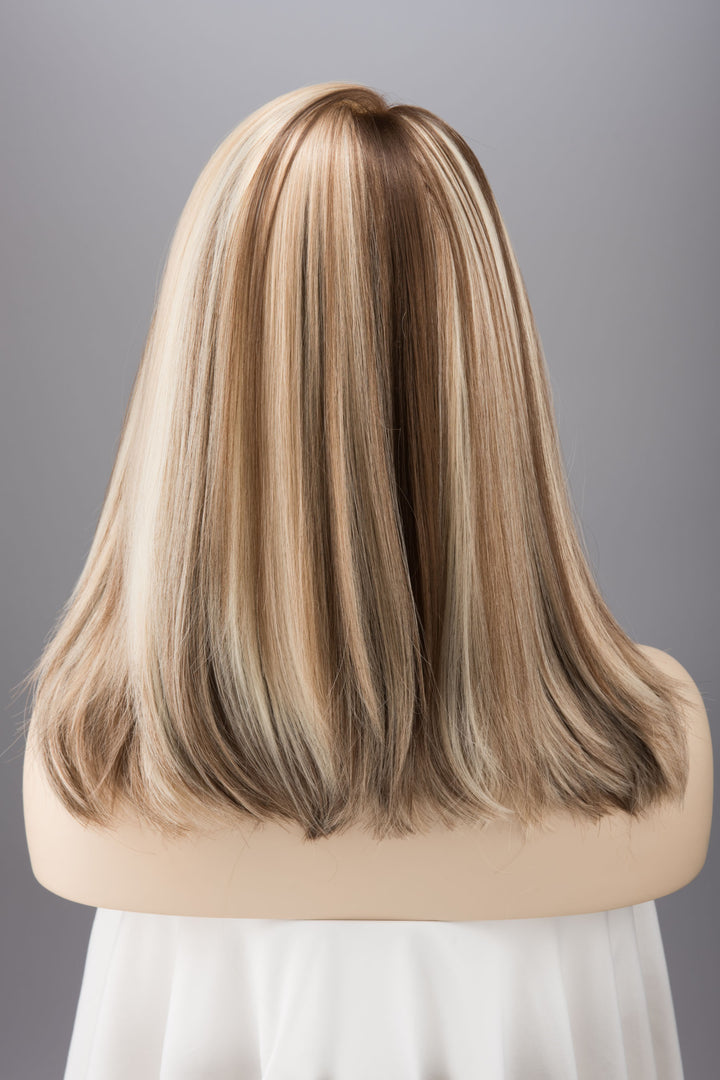 Blonde Balayage Straight Lace Top Synthetic Bob Wig Audrey