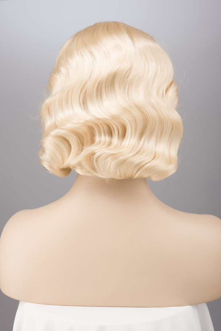 Platinum Blonde Finger Wave Marilyn Monroe Wig Ayden