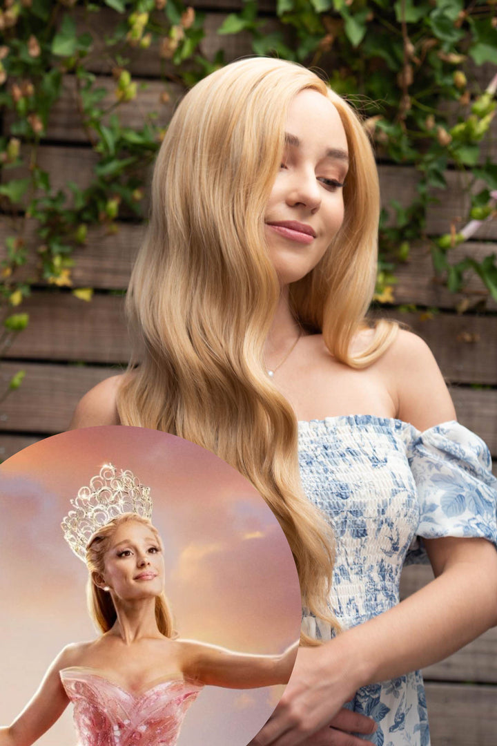 Honey Blonde Wavy Lace Front Synthetic Wig Bianca Glinda Look