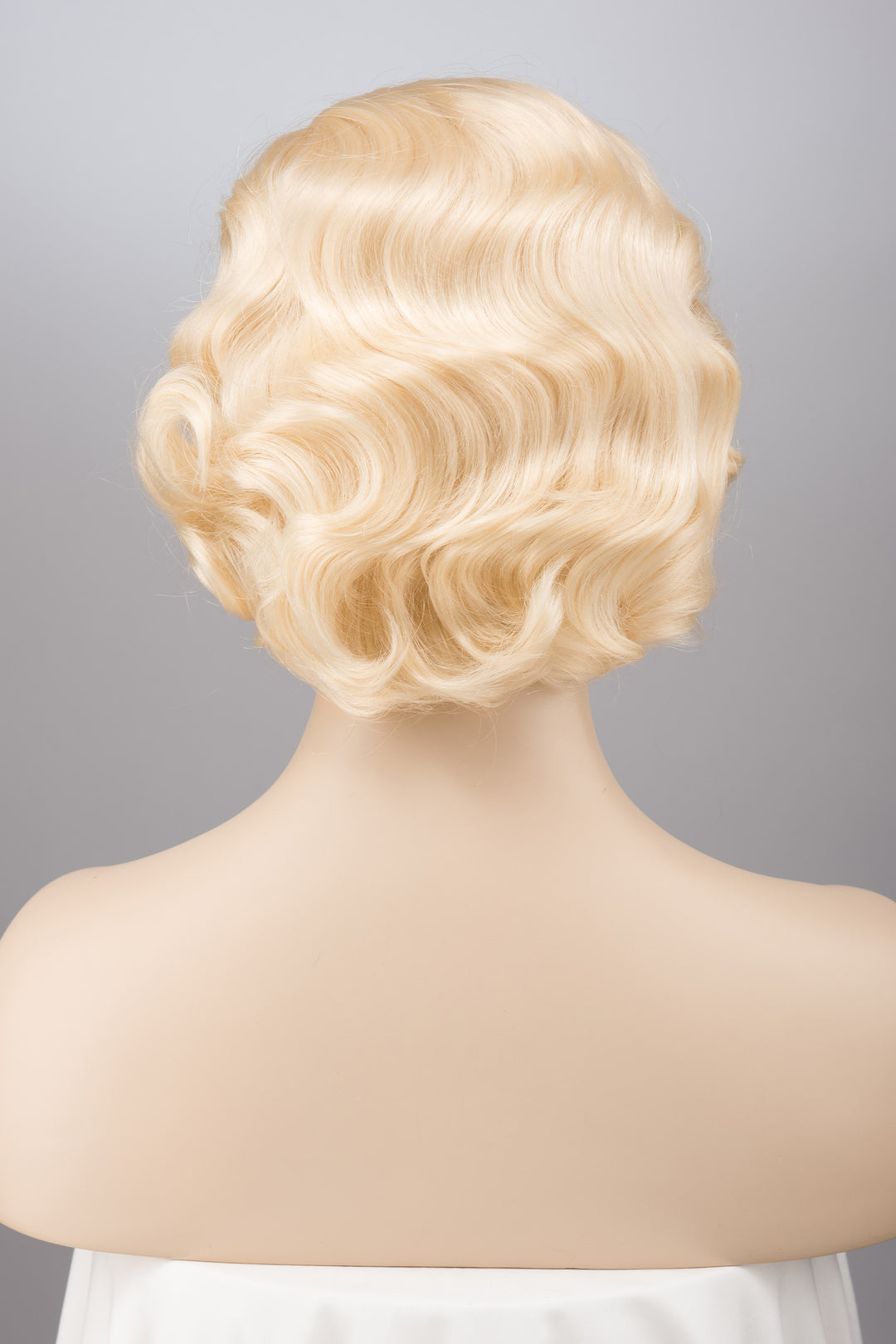 Platinum Blonde Finger Wave Gilded Age Great Gatsby Cosplay Wig Daisy