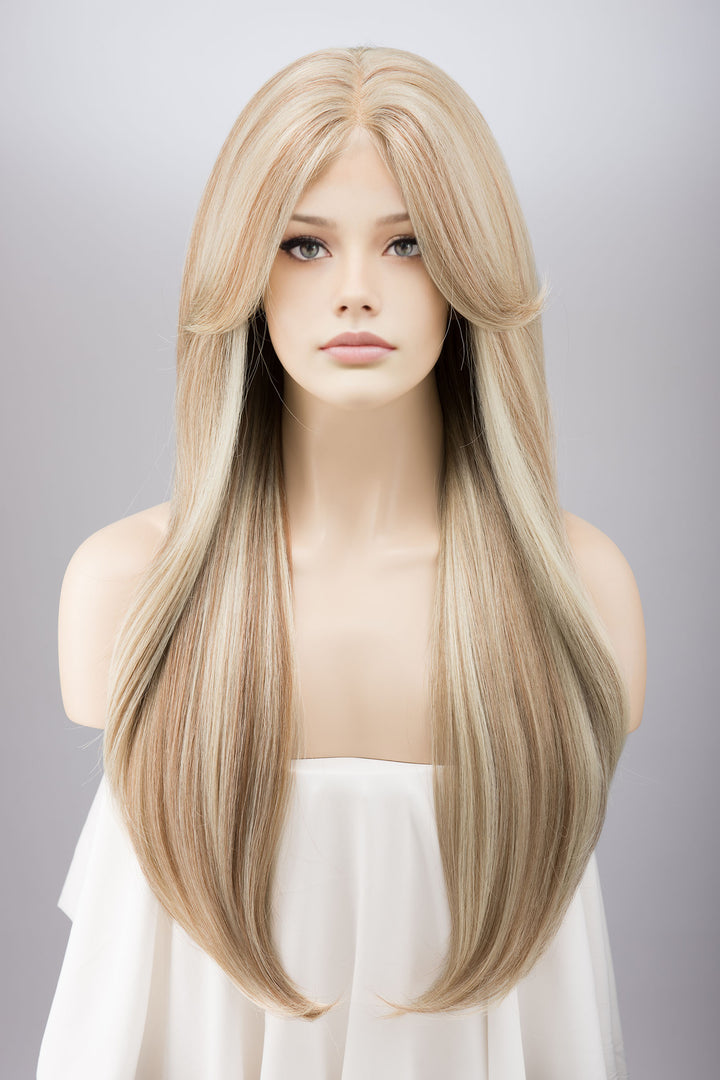 Ash Blonde Honey Blonde Balayage Lace Wig Inaya