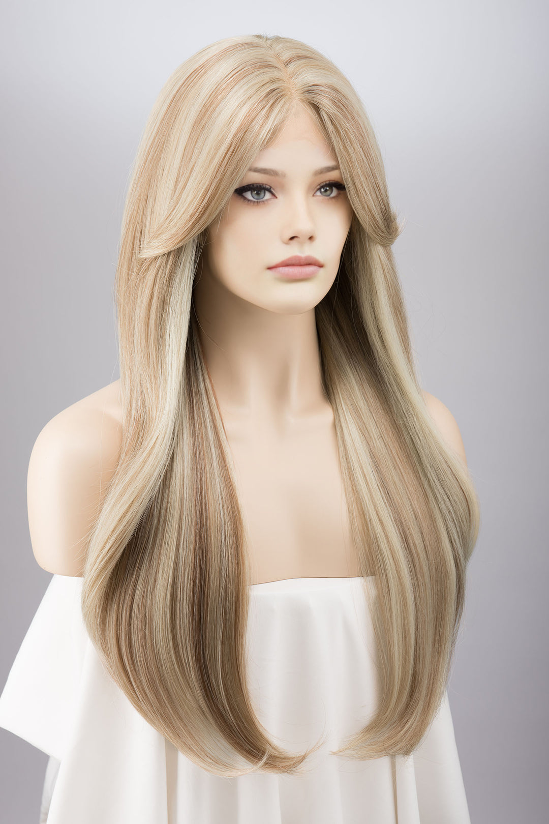 Ash Blonde Honey Blonde Balayage Lace Wig Inaya