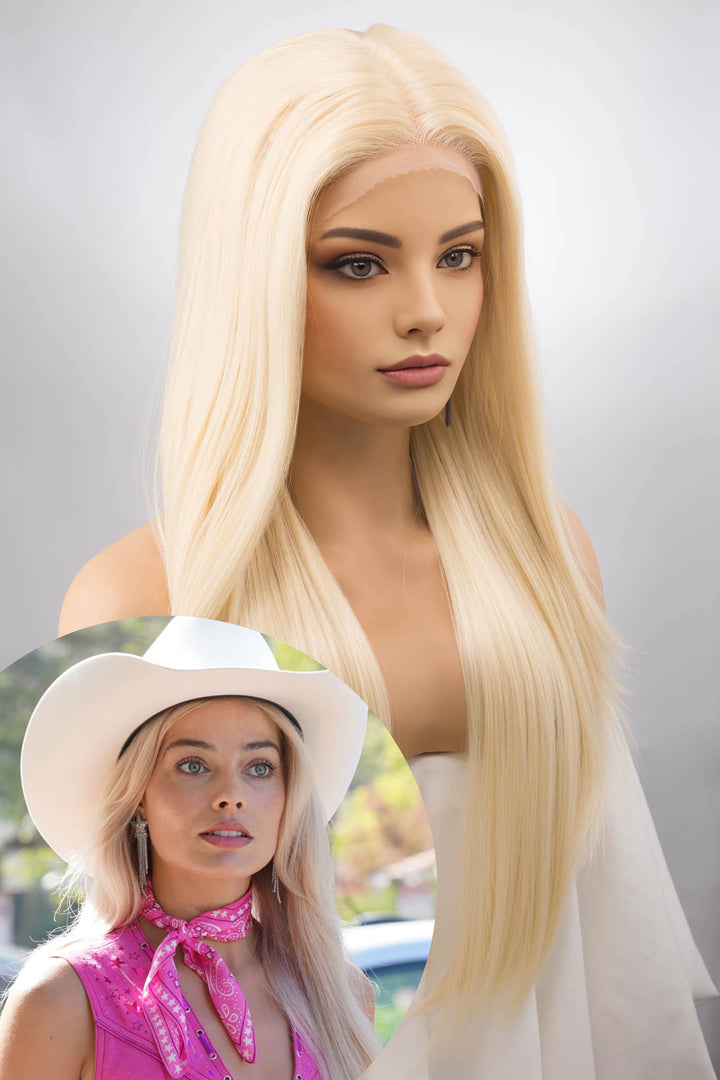 Light Blonde Straight Lace Front Synthetic Wig Ivy Barbie Look