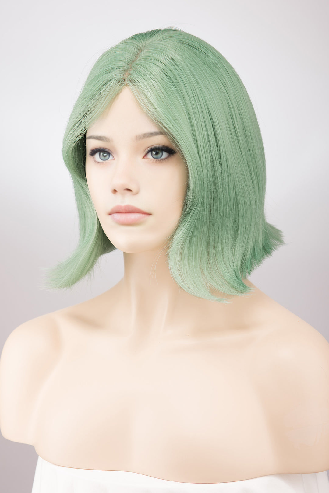 Pastel Green Wavy Wig Jade