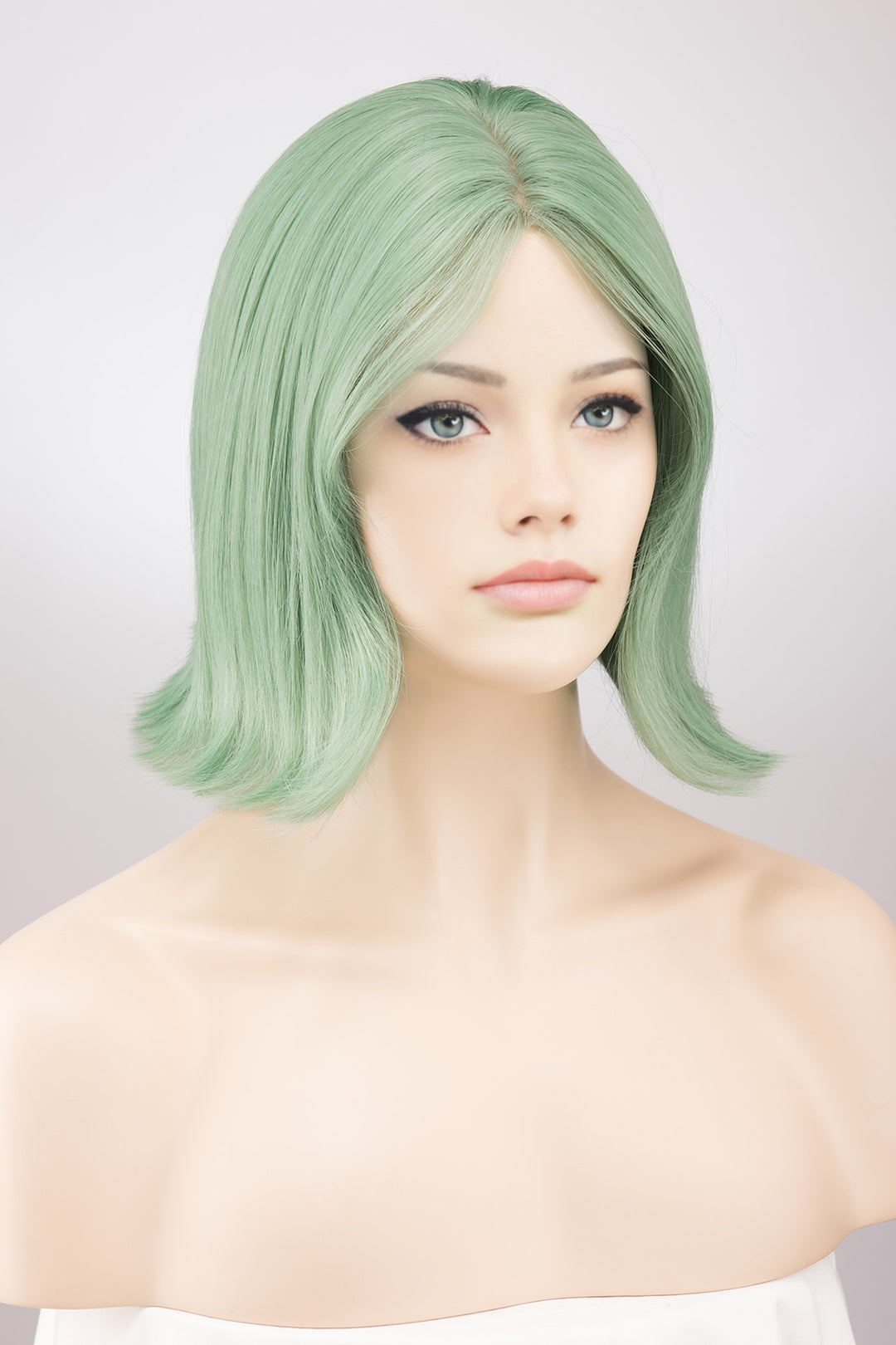 Pastel Green Wavy Wig Jade