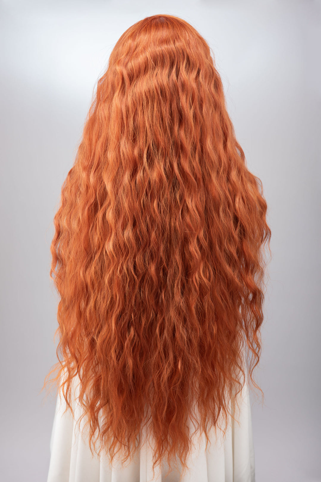 Orange Ginger Long Wavy Lace Front Wig Rohan