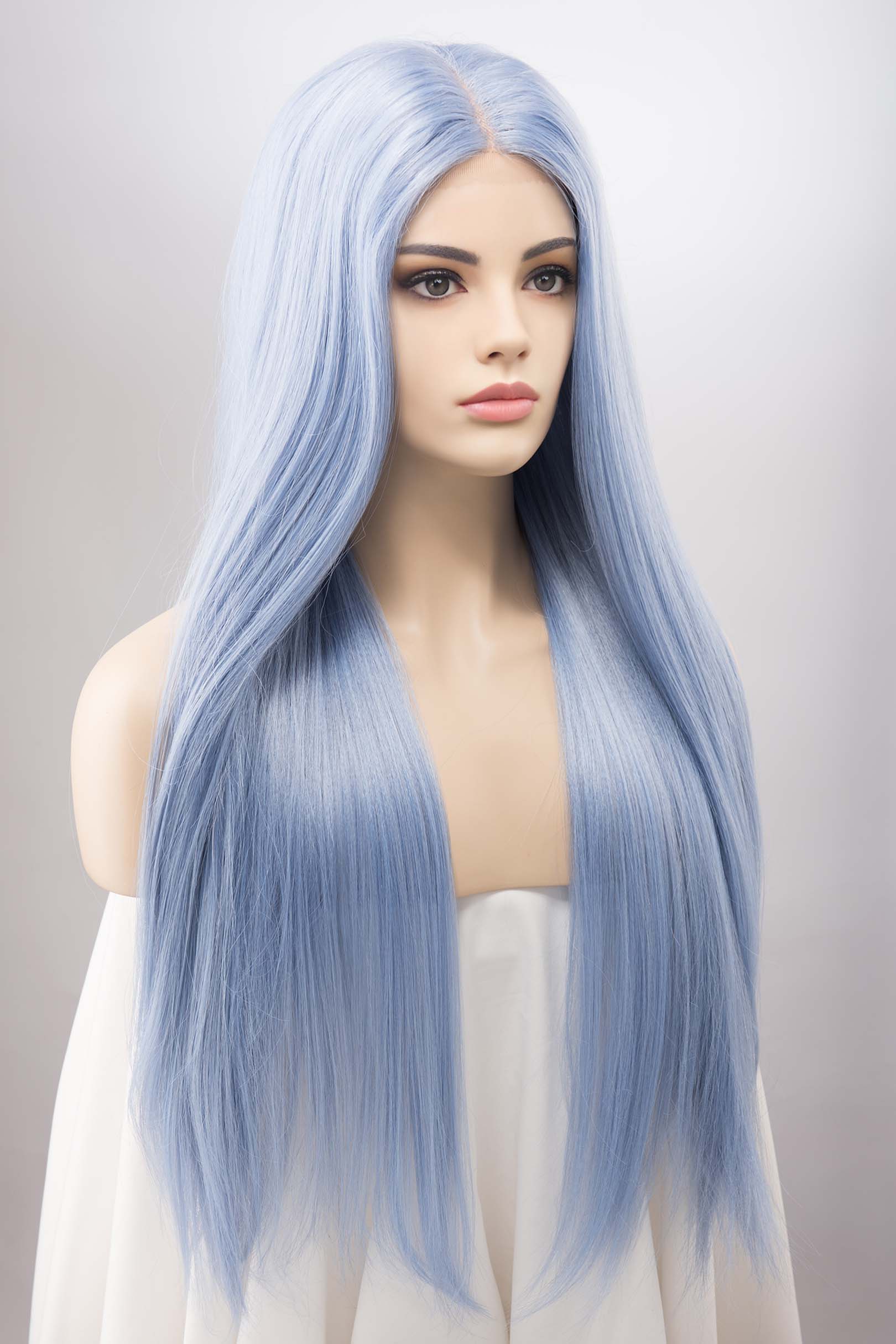 Icy Sky Blue Wig Light Blue Lace Front Wig Safaina Her Wig Closet